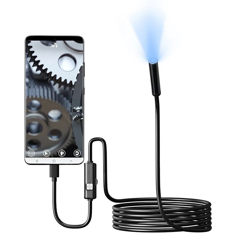 Endoscope Inspection Camera - 7.0MM TİP-C Endoskop Kamera IP67 Su