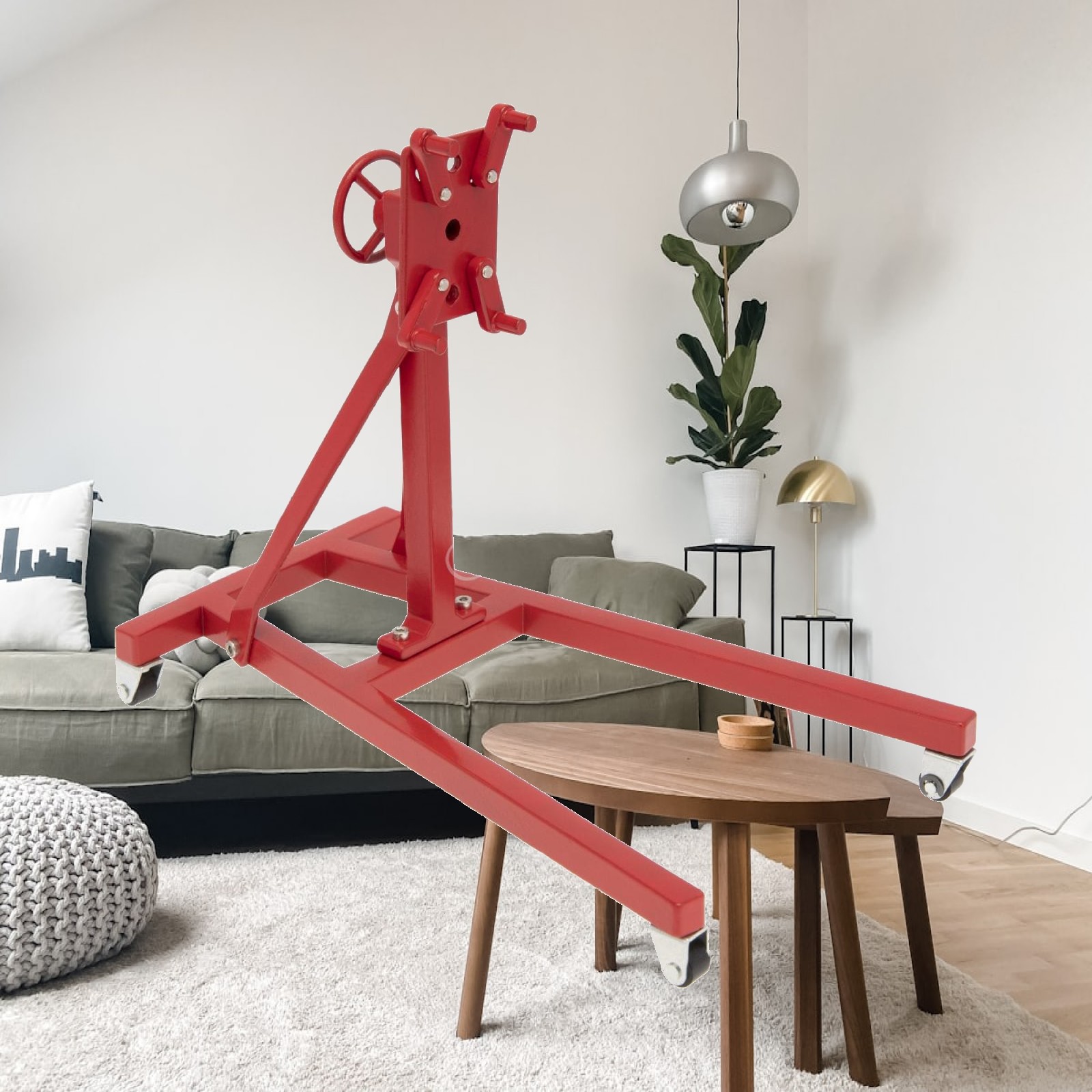 Engine Hoist Crane - Motorlu Vinç Zincirli Metal Model Vinç,