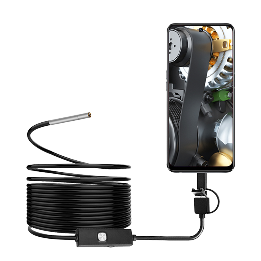 Endoscope Inspection Camera - Dearsee 3'ü 1 Arada Android USB