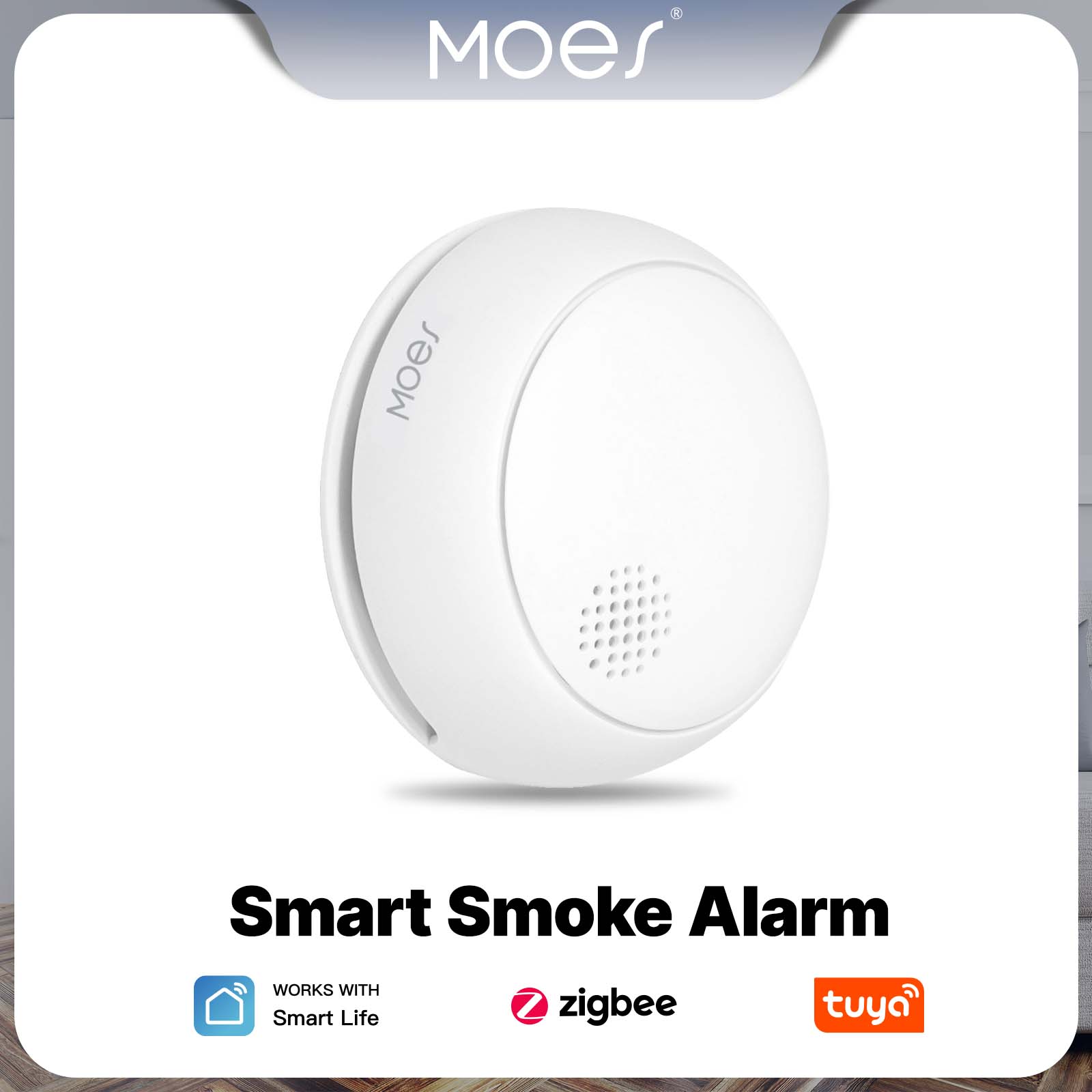 Smoke Leak Detector - MOES ZigBee Akıllı Duman Alarm Dedektörü