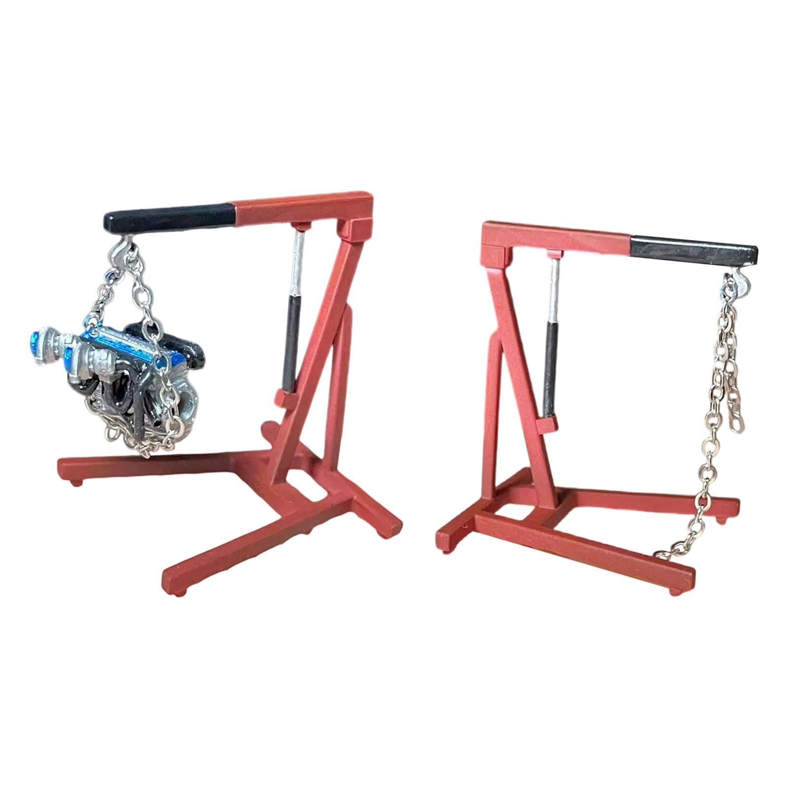 Engine Hoist Crane - 1:64 Diorama Araba Motoru Vinç Modeli,