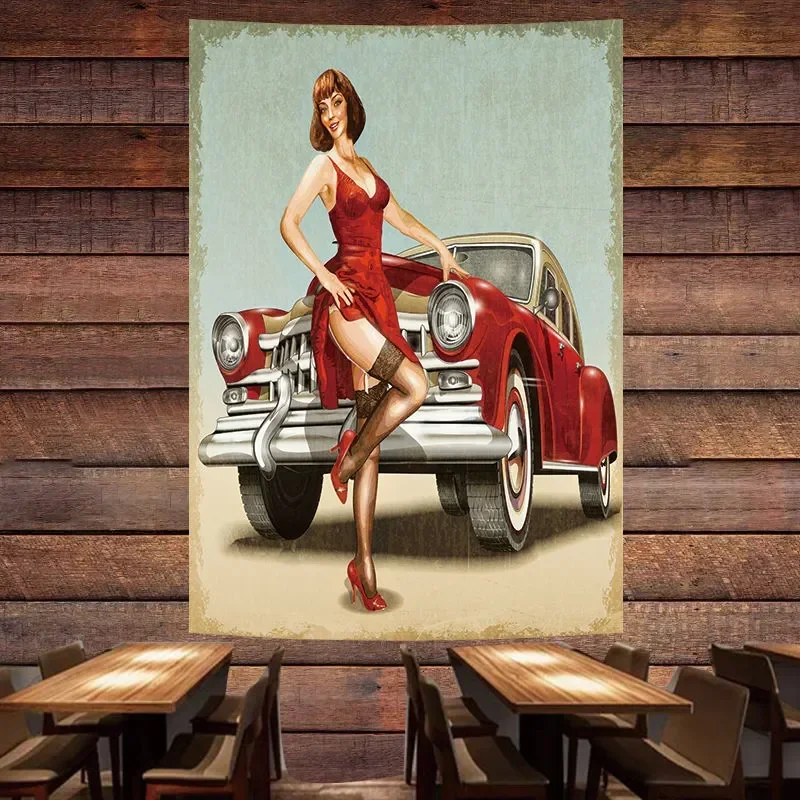 Auto Repair Shop For Sale - Eski model araba satış hizmeti posteri