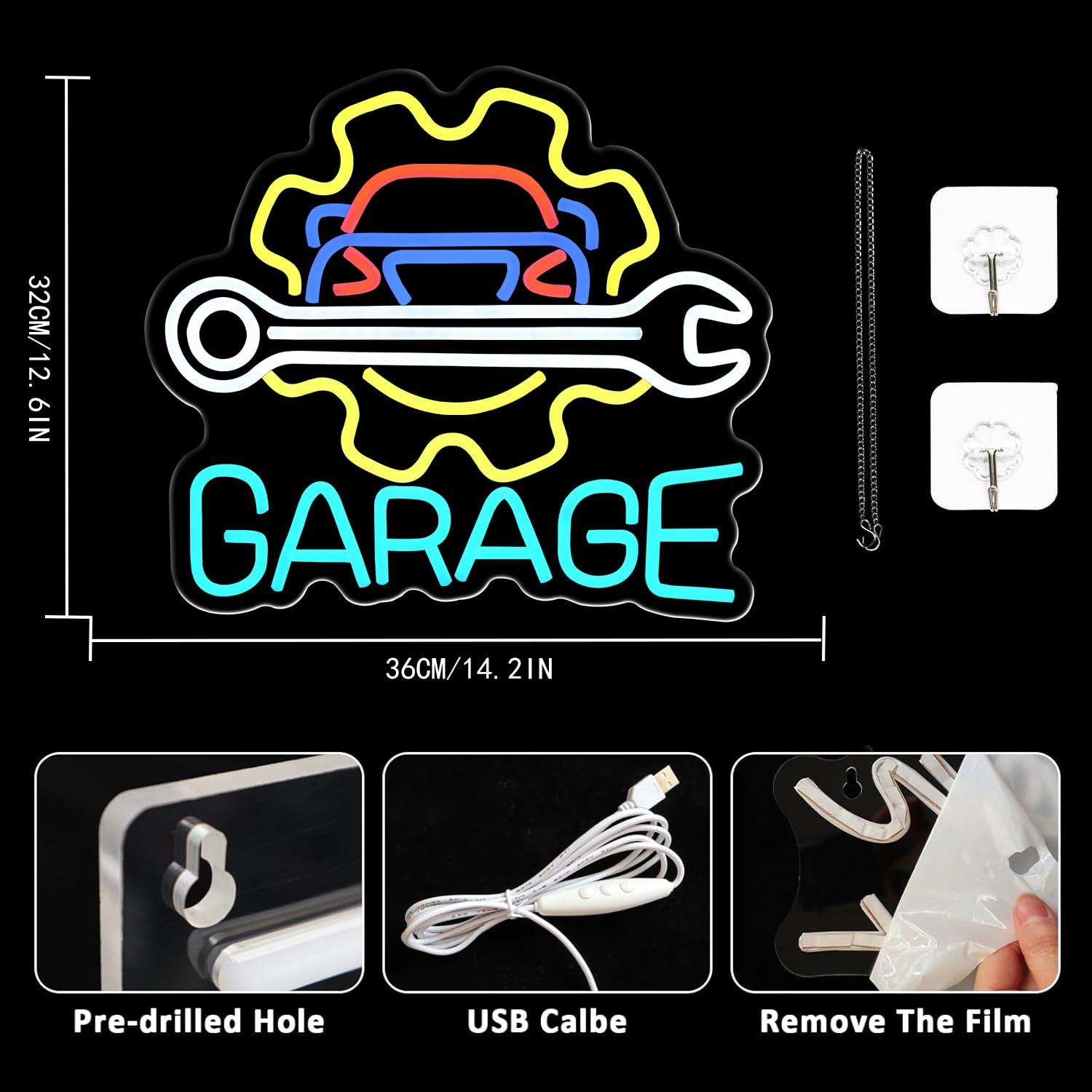 Garaj Neon Tabelası USB Güçlü  - Auto Repair Shop In incelemesi ve fiyatı