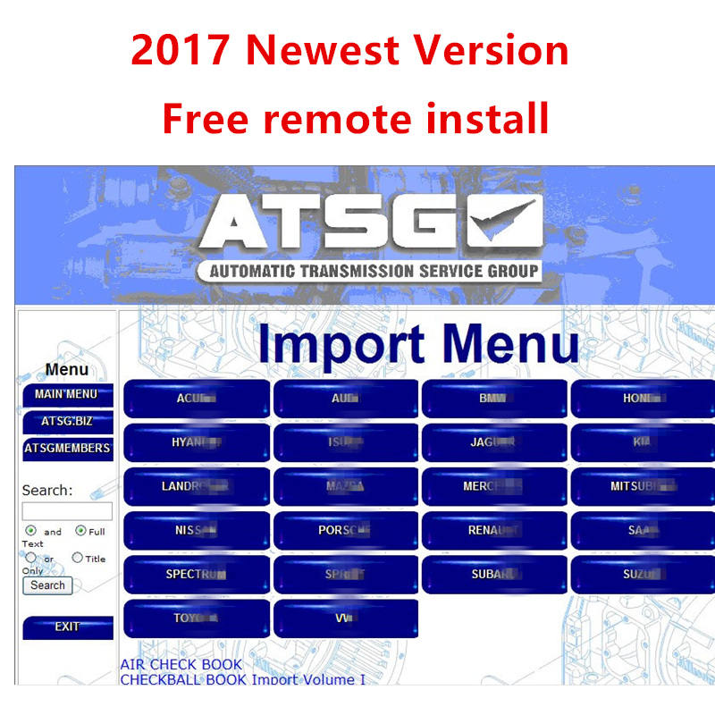 Ücretsiz kurulum ATSG 2017 oto - Auto Repair Shop For Transmissions incelemesi ve fiyatı