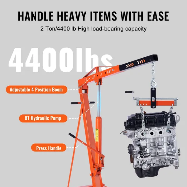 VEVOR Hidrolik Motor Kaldırıcı - Engine Hoist Crane incelemesi ve fiyatı