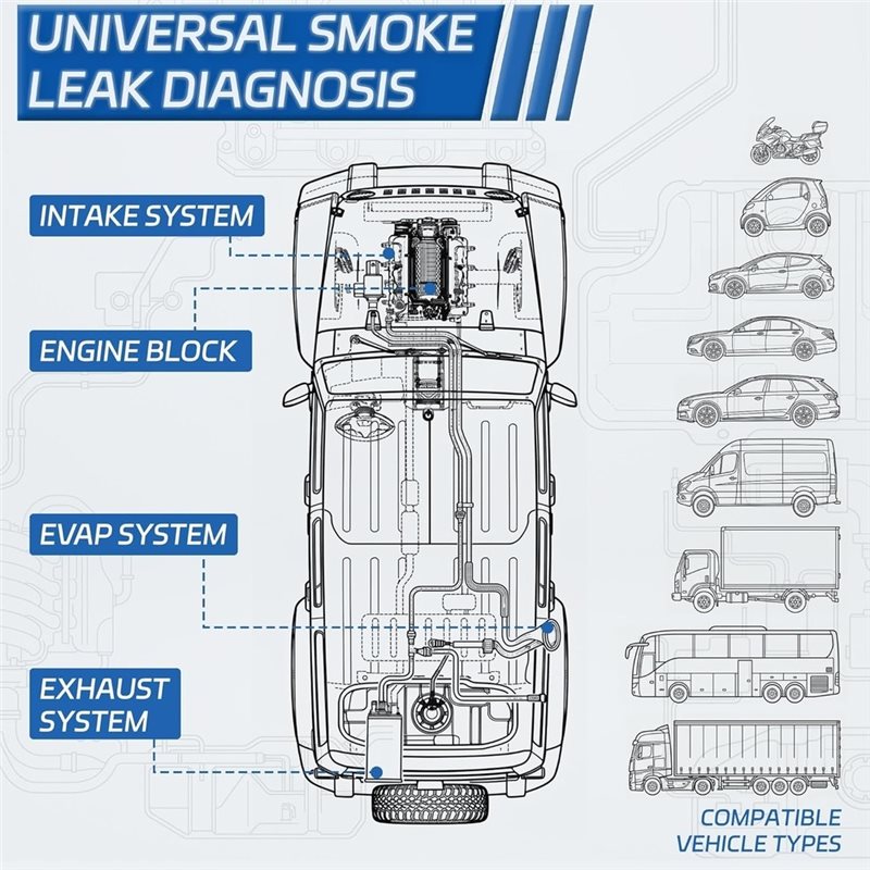 12'si 1 Arada EVAP Vakum Kaçak - Smoke Leak Detector incelemesi ve fiyatı