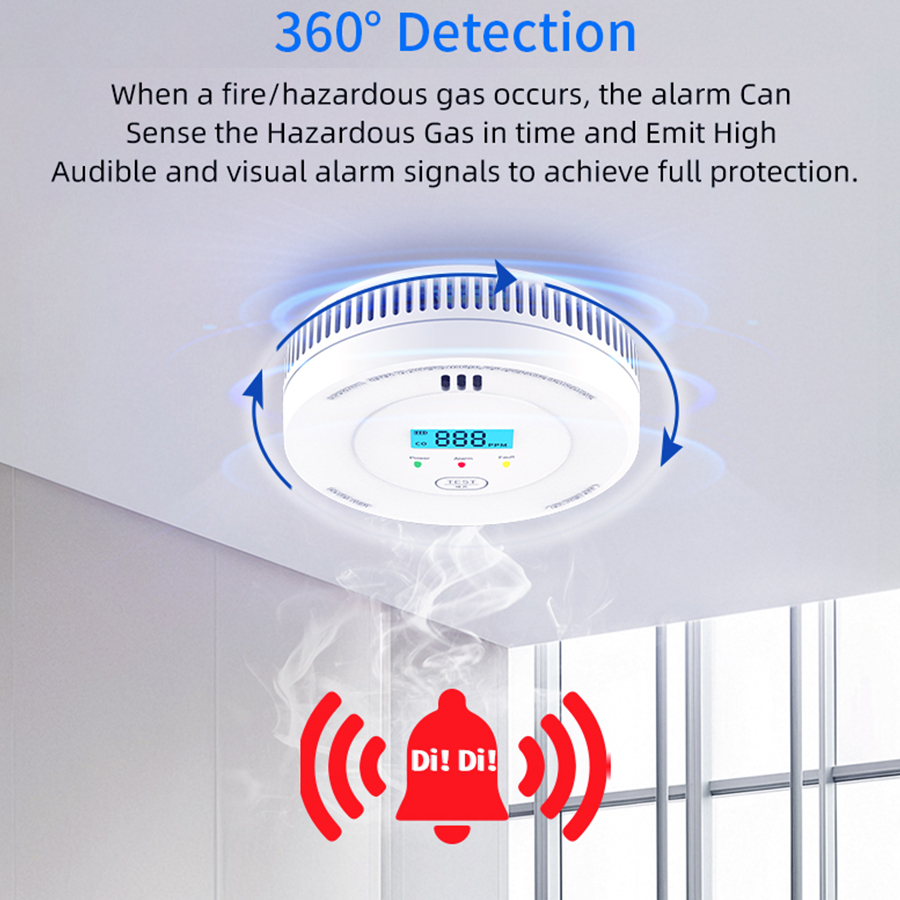 10 Yıl Duman ve Karbon Monoksi - Smoke Leak Detector incelemesi ve fiyatı